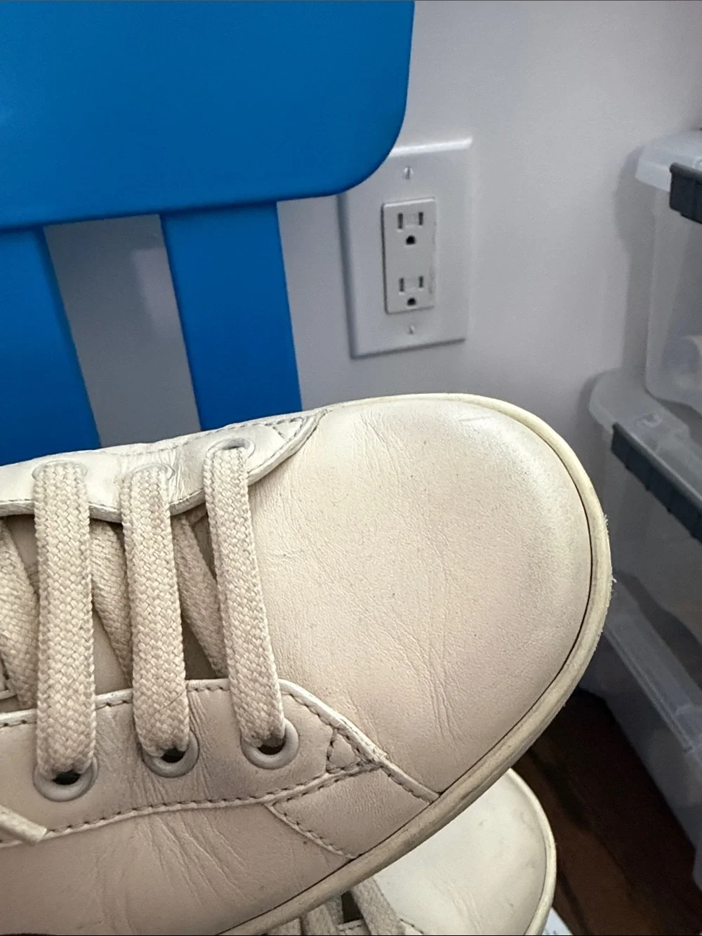 Gucci White Mickey Mouse Sneakers with Red Heel Accent